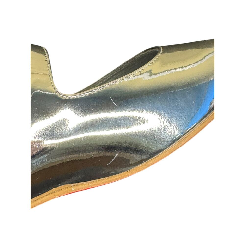 Christian Louboutin NIB Sweet Jane Mary Janes in Metallic Silver Size 40 - Picture 10 of 12